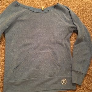 Pure barre cut off sweatshirt