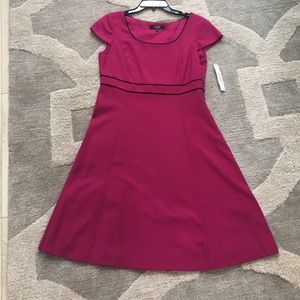 Alex Marie Raspberry and Black Dress