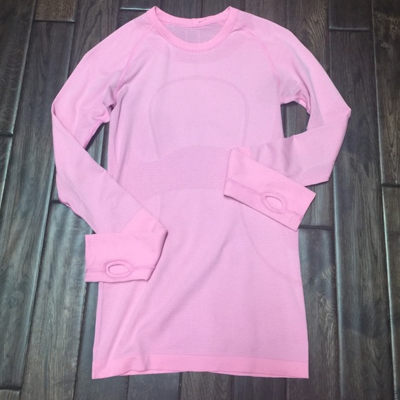 lululemon athletica swiftly long sleeve top size 4