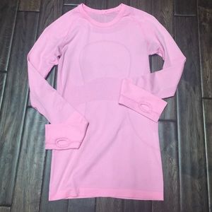 lululemon athletica swiftly long sleeve top size 4