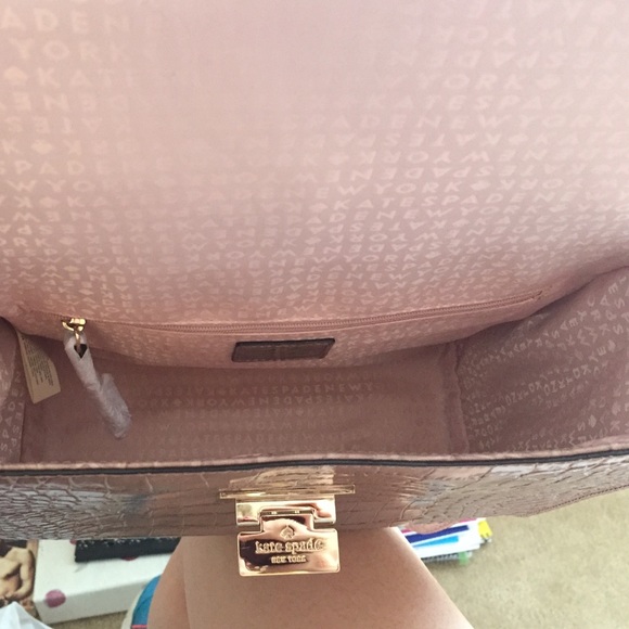 Kate spade croc style purse - Picture 2 of 5