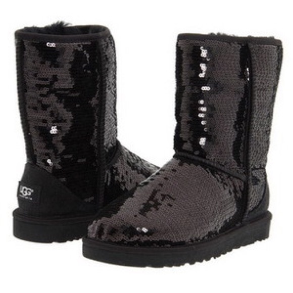 UGG Shoes - Black Sequin Uggs