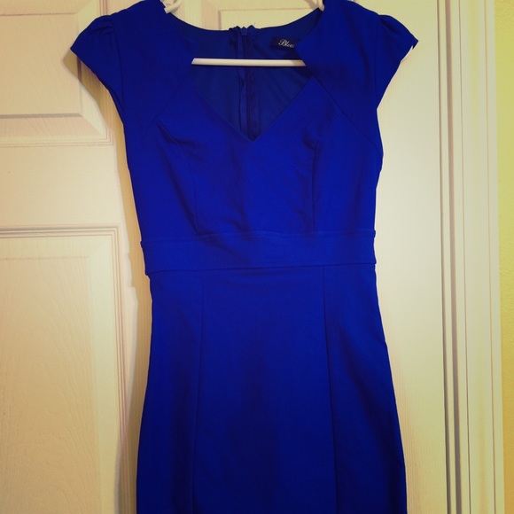 Blue cocktail dress - Picture 1 of 2