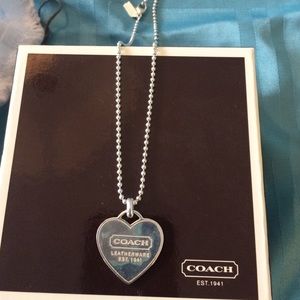 Coach heart necklace