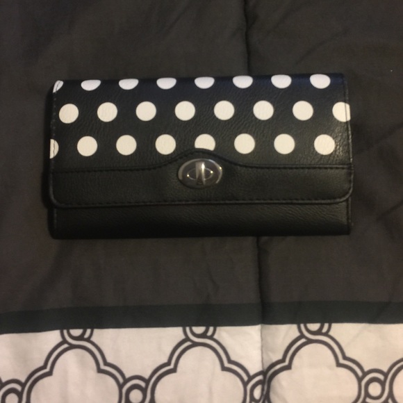Pink and Black Polka Dot Billfold