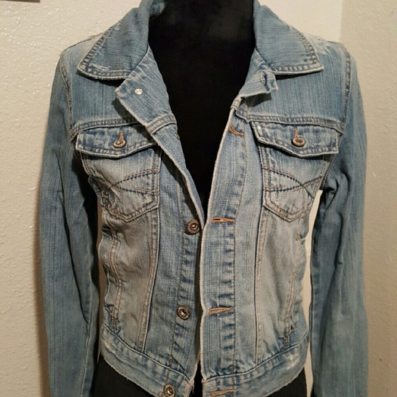 SOLD!!! Aeropostle Embroidered Jean Jacket