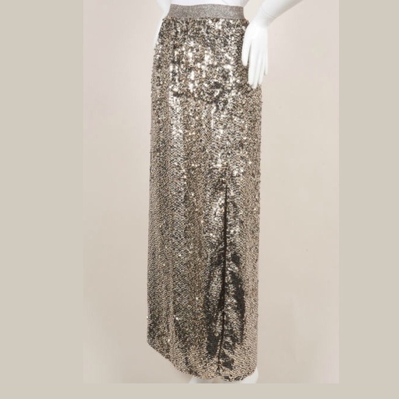 Calypso St. Barth's Silver Sequined Skirt - Picture 2 of 4
