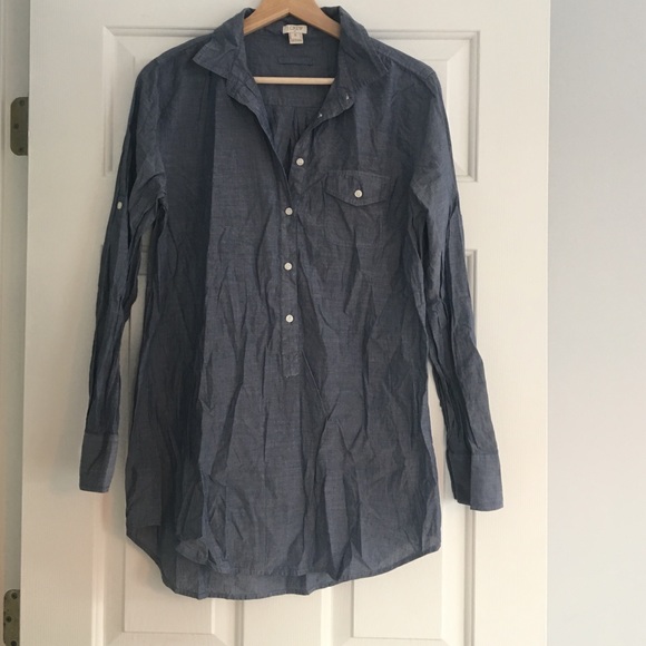 MOVING SALE JCREW Chambray Popover Tunic