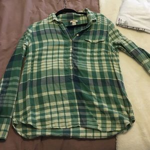 J. Crew plaid flannel