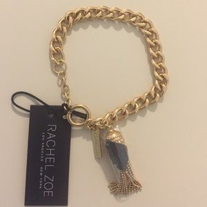 Rachel Zoe tassel gold bracelet!