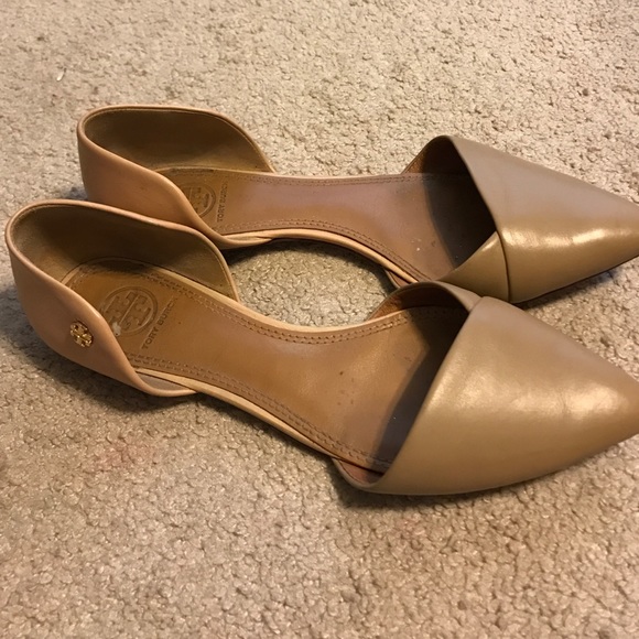 Tory butch nude flats