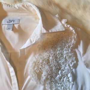 Women's white button down shirt