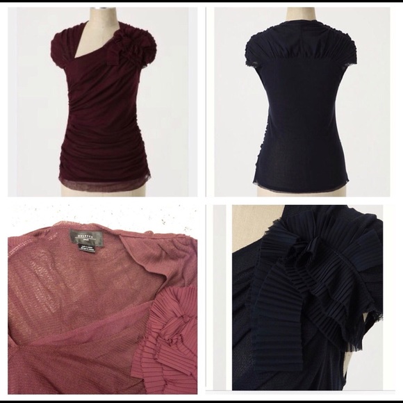 Anthropologie Hints of Mesh tee by deletta - Picture 1 of 2