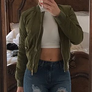 Brand new olive green bomber jacket