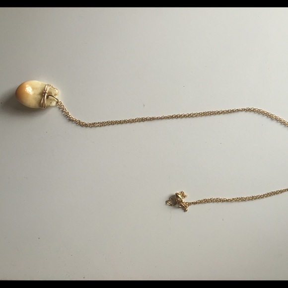 B Yellowtail Elk Tooth Necklace