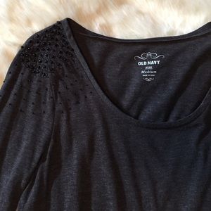 Women's grey long sleeved top