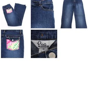 Lilly Pulitzer Bottoms - LILLY PULITZER GIRL'S PRINT POCKET JEANS SZ 14 Lilly Pulitzer Bottoms - LILLY PULITZER GIRL'S PRINT POCKET JEANS SZ 14