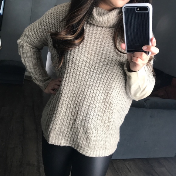 Morning Light Taupe Knit Sweater - Picture 3 of 4