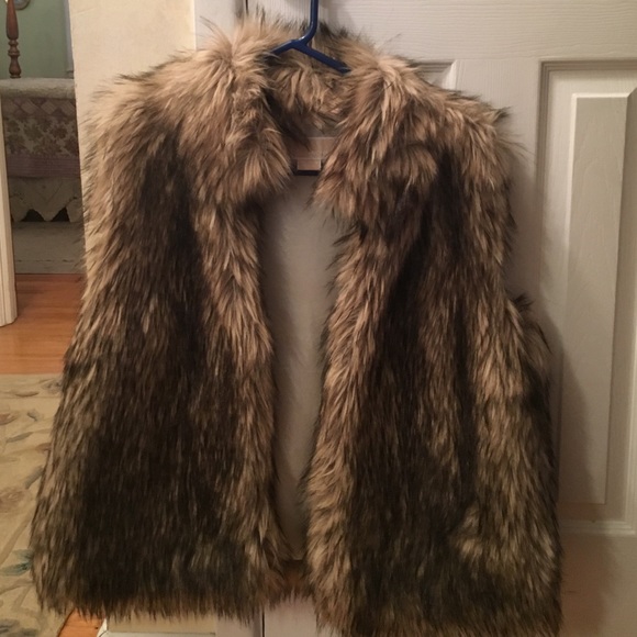 Michael Kors faux fur vest