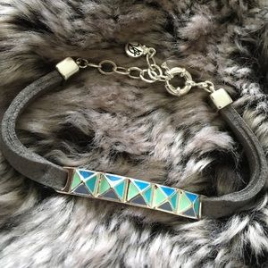Vera Bradley Suede Pyramid Stud Bracelet