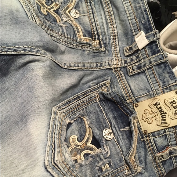 Men's 38/34 rock Revival Jeans