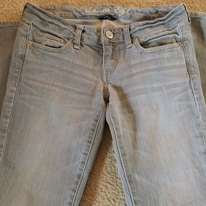 American Eagle gray skinny jeans
