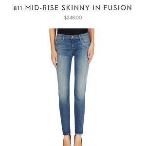 NWOT JBrand 811 Mid Rise Skinny in Fusion