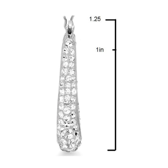 Swarovski Elements Crystal Earrings-18K Gold Plate - Picture 2 of 3