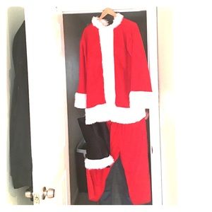 Classic Santa suit and accessories.