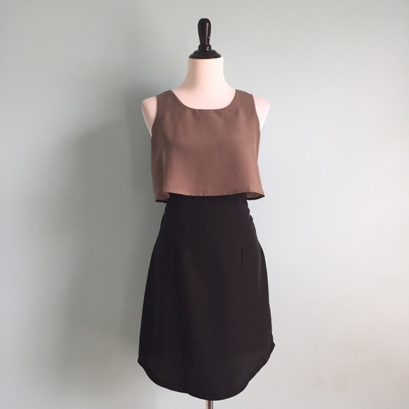 Mossimo Supply Co. Dresses & Skirts - Black & Tan Color Block Dress
