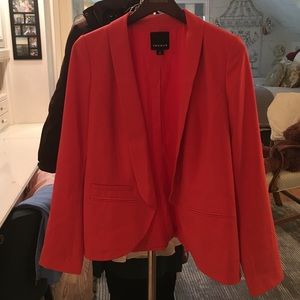 Orange fitted blazer