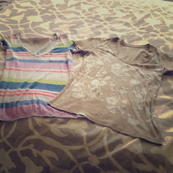 Fun print v-necks