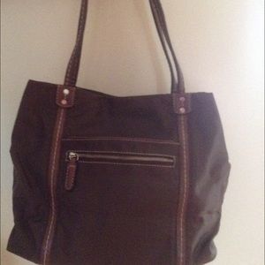Brown Canvas Purse