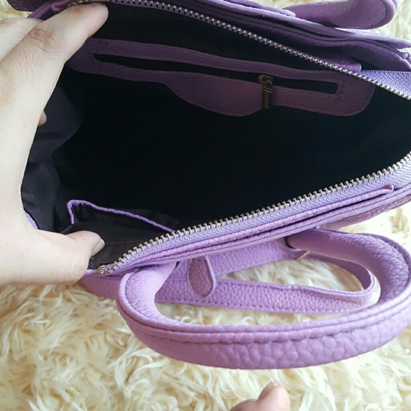 Lilac cross body mini bag purple lavendar - Picture 3 of 4