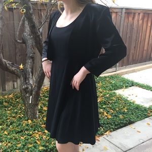 Black two-piece special occasion dress