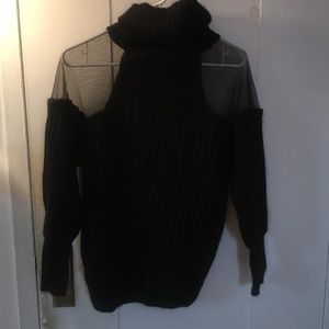 Snidel Sexy High Neck Black Sweater