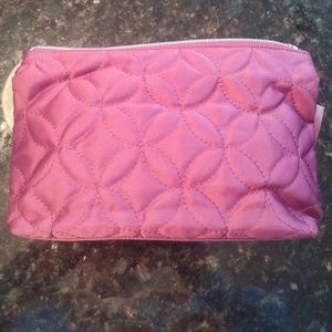 Wine colored cosmetic bag