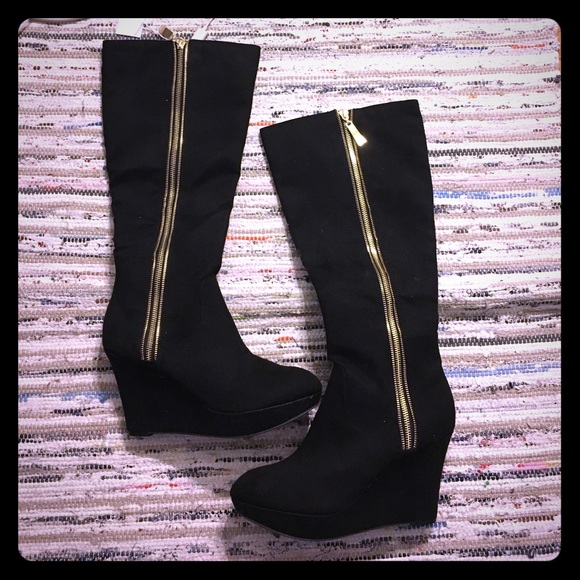 Christian Siriano Shoes - Christian Siriano women's Xander tall wedge boot