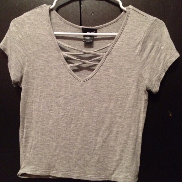 Wet Seal cropped top w/ cut out design