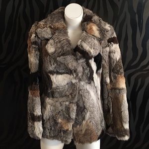 Faux Fur Patchwork Vintage Jacket
