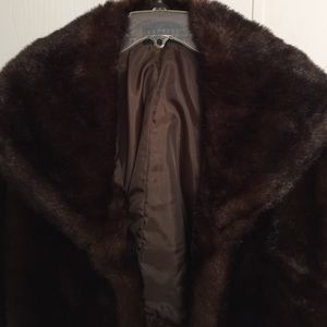 Luxurious faux fur coat