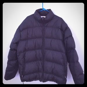 Men's EMS black down puffy coat, size XXL