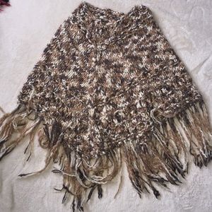 Norwegian Handmade Knit  Wool Poncho