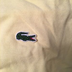 Men Lacoste pole yellow size 8