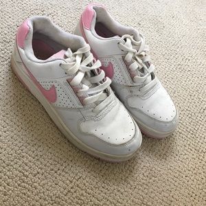 Pink Nike shoes