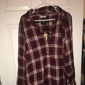 American Eagle Plaid Tunic