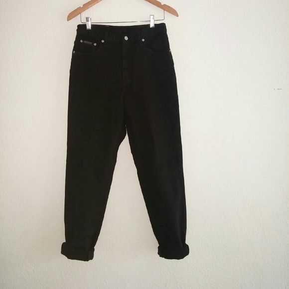 Vintage black high Calvin Klein mom jeans
