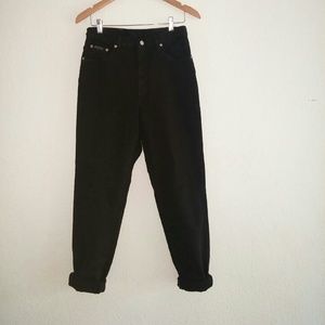 Vintage black high Calvin Klein mom jeans