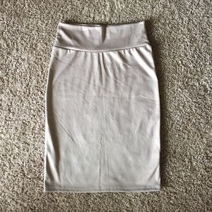 Champagne Pink Sparkly LuLaRoe Skirt