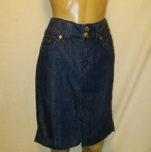 True Religion Denim Skirt. Made in USA